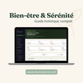 Guide Bien-être Holistique — Sommeil · Stress · Méditation